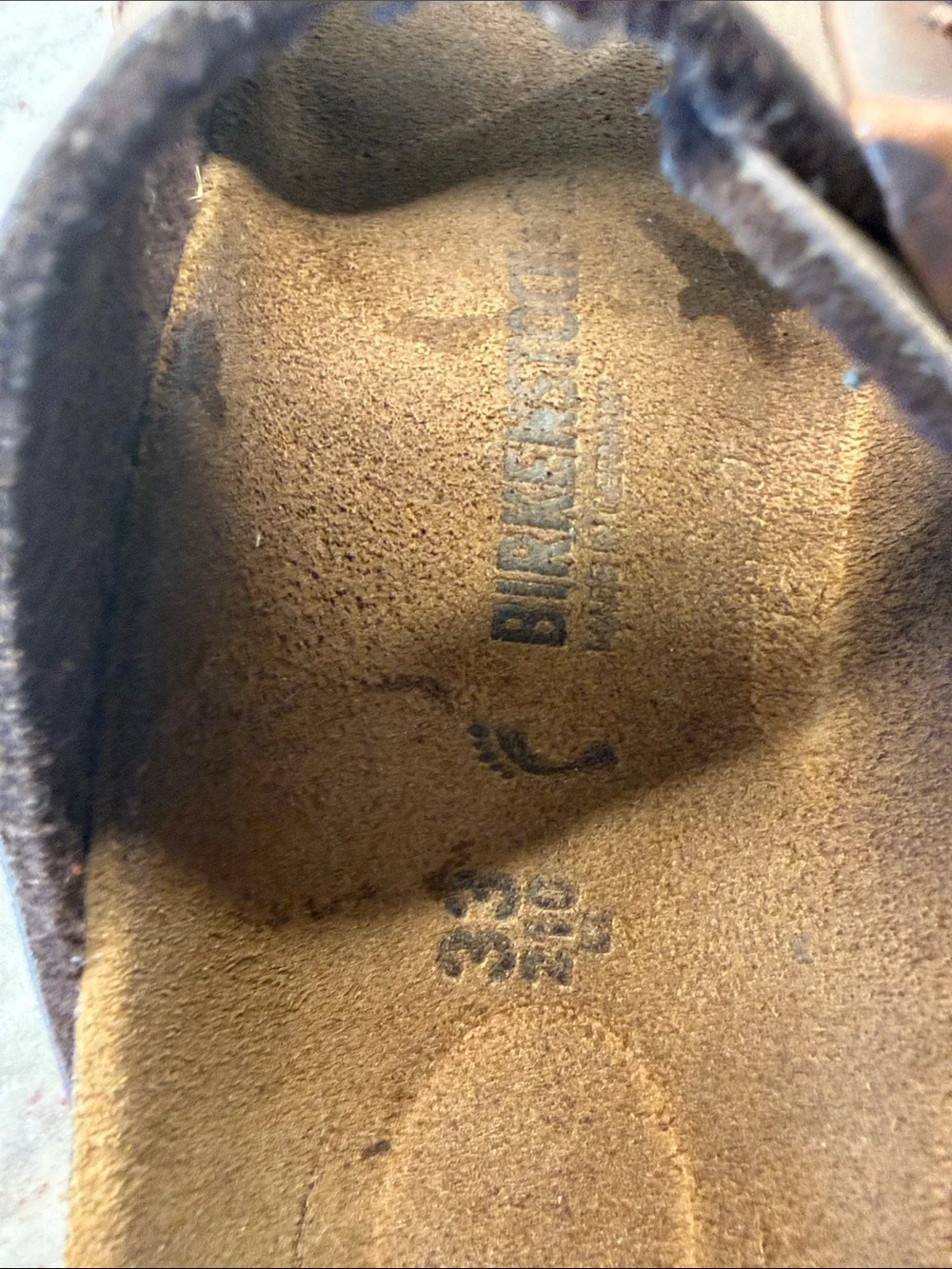 Birkenstock Brown Two-Strap Buckle Sandals